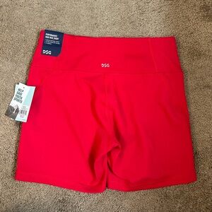 Red biker shorts